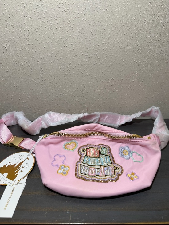 Stoney Clover Lane Handbags - Stoney Clover Lane Pink Embroidered 'It's a Small World' Belt Bag NWT